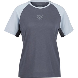Stoic Дамска фланелка с къс ръкав за колоездене Stoic Women's PerformanceMerino LofsdalenSt. MTB S/S Cycling jersey - Sky Blue / Ink Grey - размер XS (156-2841-0311)
