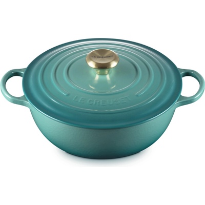Le Creuset 21114260990450 Hrniec La Marmite Signature 26 cm, bleu riviera