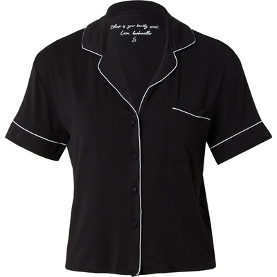 Hunkemöller Тениска за спане 'Essential' черно, размер S