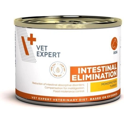 VetExpert Vet Expert Intestinal Elimination Low Fat Dog Can - Хипоалергенна консерва с ниско съдържание на мазнини, 200gr