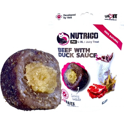 LK Baits Pet Nutrigo Dog Pamlsek Telecí s Kachní OmáčkouL XL 200 g