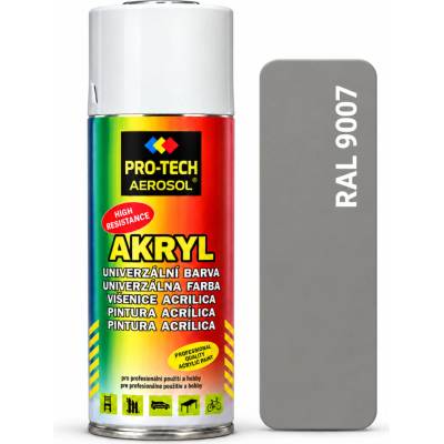 PRO-TECH akrylová farba v spreji 400 ml – sivá hliníková (RAL 9007)