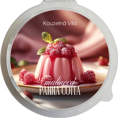 Kúzelná víla sójový vonný vosk MALINOVÁ PANNA COTTA 20 g