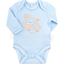 Bembi Chlapčenské body s dlhým rukávom Love from mum Modrá