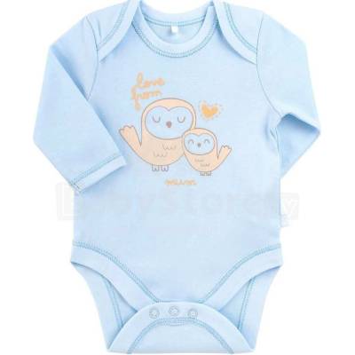 Bembi Chlapčenské body s dlhým rukávom Love from mum Modrá