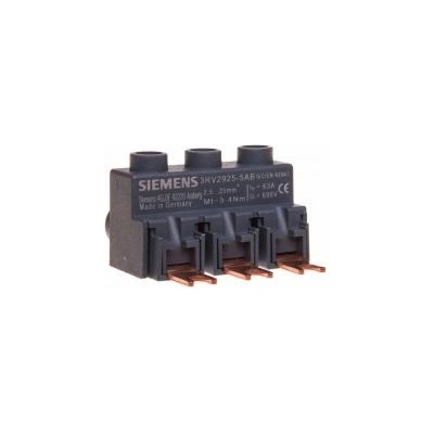 Siemens AG 3 phase power connectors. for 3 phase busbar size s00/s0 3rv2925-5ab