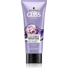 Schwarzkopf Gliss Blonde Perfector fialová maska 2v1 200 ml