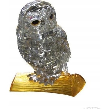HCM Kinzel 3D Crystal puzzle Sova šedá 42 ks