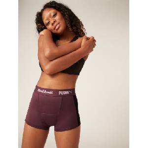 Modibodi Менструални бикини PUMA & Modibodi Active Boyshort Moderate-Heavy Grape Modibodi | Cherven Lilav | ЖЕНИ | XXL