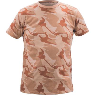 CRV pánské tričko Crambe T-Shirt béžové kamufláž