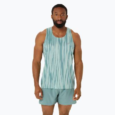 Мъжки потник за бягане ASICS Road All Over Print Singlet light celadon/celadon