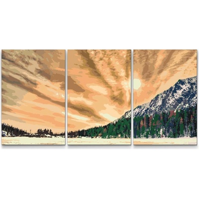 Painting Queens Vysoké Tatry sada 3 ks 80 x 120 cm na ráme PBNSET/03HIGHTATRAS/80X120_80X120_80X120/W
