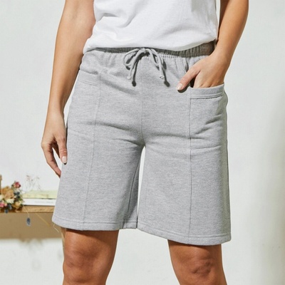 Blancheporte Moltonové bermudy šedý melír