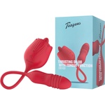 Teazers Rose - Thrusting Dildo with Tongue Function for Her