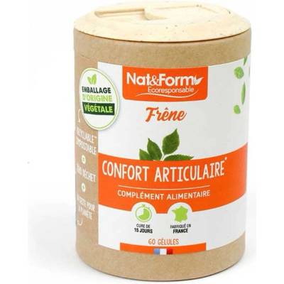 Nat&Form Екстракт от листа на ясен, 60 капсули, Nat&Form (010429 (FRE_60ECO))