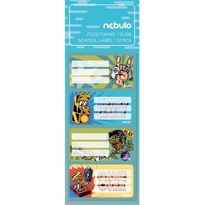 Nebulo Gamer 12 етикета за книжки FC-GAMER-12 (FC-GAMER-12)