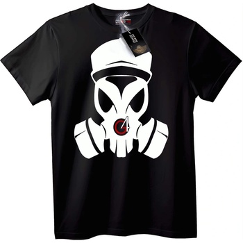 NOONEBRAND Тениска Черепна Маска - M, Black