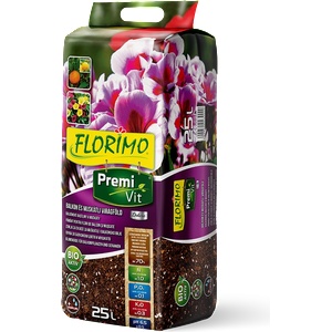Florimo Почва за балконски растения и мушкато (pH 6.5 ± 0.5) - FLORIMO PremiVit - 25 л (320225)