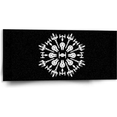 Sablio Obraz Star Wars Vesmírne lode - 110x50 cm