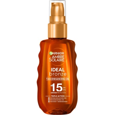 Garnier Ambre Solaire Слънцезащитно олио за тен Ideal Bronze, SPF15, 150 ml