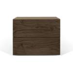 TemaHome Кафяво нощно шкафче с 2 чекмеджета Aurora - TemaHome (9500.758492)