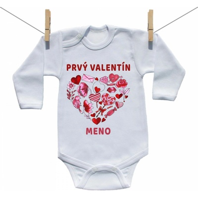 Boodyy Body s dlhým rukávom Prvý Valentín