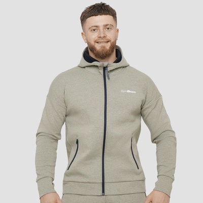 GymBeam Суичър с цип Agile Zip Up Sage L