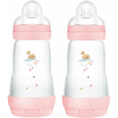 Mam Detská antikoliková fľaša Perfect Star Pink 2 x 260 ml