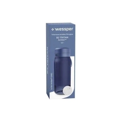 WESSPER Tritan water filter bottle WESSPER 500ml navy blue