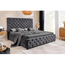 LuxD Laney Chesterfield šedý samet