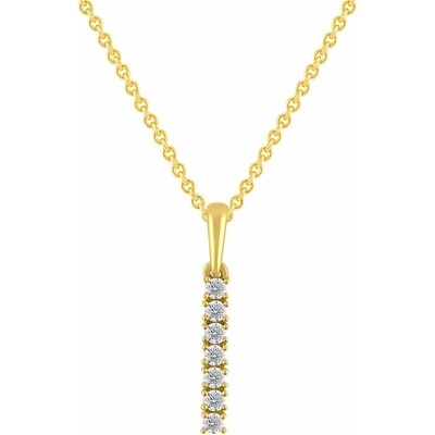 Eppi Zlatý přívěsek s lab grown diamanty Merrilin P49220
