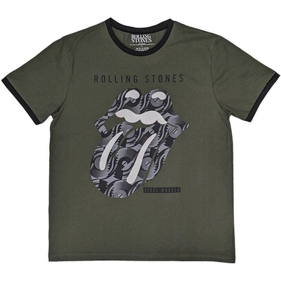 The Rolling Stones Black & White Tongue (Ringer) Khaki Green M Риза (RSRG256MK02)