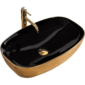 Image 1 of Rea Умивалник за плот Rea Rich Gold/Black (REA-U9600)