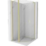 Mexen Mist L петстенно отваряща се душ кабина 90 x 90 см, прозрачна, злато матирано - 8A8L-090-090-55-00 (8A8L-090-090-55-00)