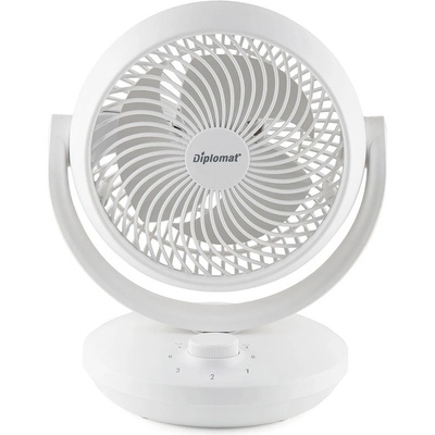 Diplomat Вентилатор настолен 8'' Diplomat DFX-636, 50W, 3D циркулация, механично управление (1009309)