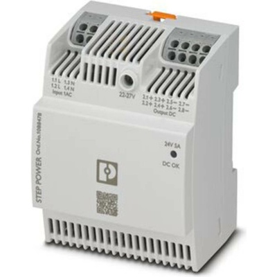 Phoenix Contact STEP3-PS/1AC/24DC/5/PT sieťový zdroj na montážnu lištu (DIN lištu), 24 V/DC, 5 A, 120 W, výstupy 1 x