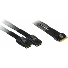 Inter-Tech (SFF-8654 8i) Slim SAS na 2x (SFF-8087) Mini-SAS, 0,75m 88885641