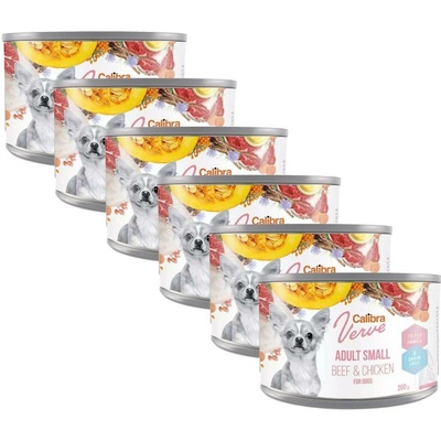 Calibra Dog Verve GF Adult Small Beef & Chicken 6 x 200 g
