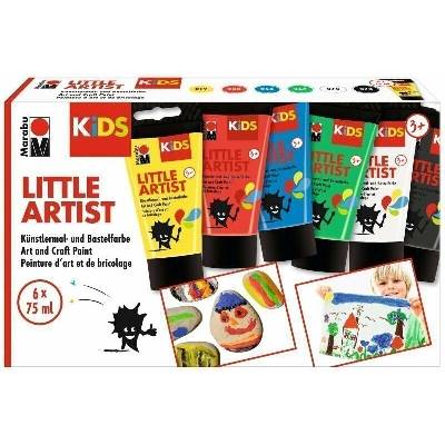 Marabu KiDS Little Artist sada akrylových barev - 6 x 75 ml