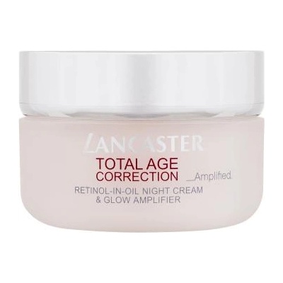 Lancaster Total Age Correction Retinol-In-Oil Night Cream & Glow Amplifier подмладяващ и озаряващ нощен крем за лице 50 ml за жени