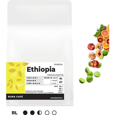 BUNA CAFÉ Ethiopia Yirgacheffe RL60 6 x 0,5 kg