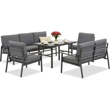 Garden Point Vigo Apetito 7 антрацит комплект градински мебели Garden Point (GAP1082-AP7)