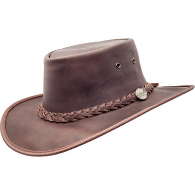 Barmah Hats Squashy Fullgrain hnedý