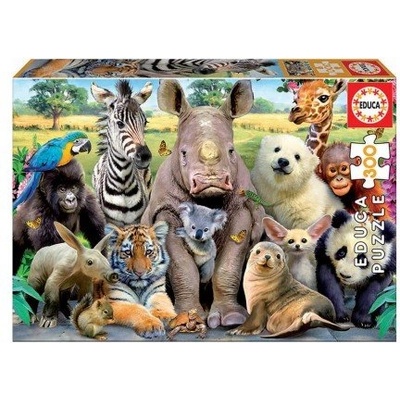 Educa - Пъзел Клас диви животни 300ч 15908