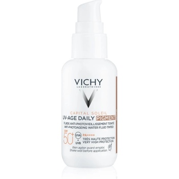 Vichy Capital Soleil Daily SPF50+ защитна тонирана течност за лице SPF 50+ цвят Medium 40ml