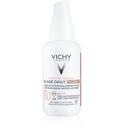Vichy Capital Soleil Daily SPF50+ защитна тонирана течност за лице SPF 50+ цвят Medium 40ml