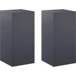 vidaXL Стойка за растения 2 pcs Антрацит 40 x 40 x 80 cm (8012549)