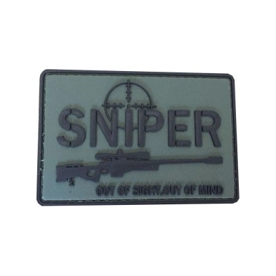 ARMED PATCHES PVC nášivka Out of Sight, Out of Mind – Zboží Dáma