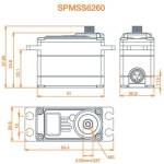 Spektrum Спектрум серво S6260 Авто Висока скорост HV 17.4kg. cm 0.06s/60° 23T