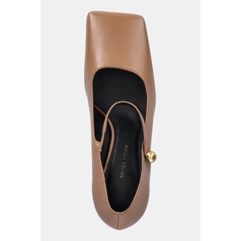 Vanda Novak Кожени обувки с тънък ток Vanda Novak Adela (Adela.Dark.Nude)